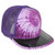 Tye Dye Purple Pattern Blank Transparent PVC Snapback Trucker Mesh Hat Cap