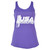 USA Powerlifting Weight Gym Purple Tank Top No Sleeves Womens Ladies Tshirt