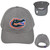 NCAA Florida Gators Structured Gray Curved Bill Adjustable Adults Men Hat Cap