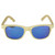 Abaco Sunglasses Unisex Tiki Natural Wood Style Blue Mirror Polarized UV  Lens