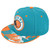 Miami Florida Dolphins Theme Football Helmet Flat Bill Men Adults Map Hat Cap