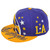 Los Angeles LA City Lakers Theme Football Flat Bill Snapback Adults Men Hat Cap