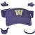 NCAA Zephyr Washington Huskies Curved Bill Adult Purple Adjustable Sun Visor Hat