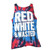 Spencer's Red White Wasted Tank Top Tee Mens Crew Neck Tie Dyed Cotton Adults