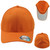 Yupoong Orange Flex Fit Small Medium Men Curved Bill Blank Plain Stretch Hat Cap