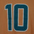 Miami Dolphins Football Tyreek Hill #10 Light Orange Sports Tshirt Tee