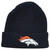 NFL Denver Broncos Cuffed Skully Winter Adult Logo Sports Navy Knit Beanie Hat