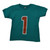 Miami Dolphins Football Tua Tagovailoa #1 Teal Youth Kids Tshirt Tee