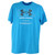 Under Armour Brand Athletes Logo Adult Men Short Sleeve Blue Tshirt Tee Medium