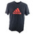 Adidas Original Brand Logo Adults Mens Black Red Crew Neck Tshirt Tee