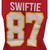 NFL Kansas City Chiefs Travis Kelce #87 Swiftie Womens V-Neck Tshirt Tee