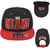 Leader Miami City Florida State King Crown Black Red Flat Bill Snapback Hat Cap