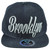 Top Level Brooklyn City New York State Denim Flat Bill Adults Snapback Hat Cap