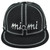 Icon Cap Miami City Florida State Black Stitch Adults Flat Bill Snapback Hat Cap