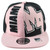 Ace Cap Miami City Florida State Black Pink Adults Flat Bill Snapback Hat Cap