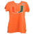 NCAA Miami Hurricanes Orange Short Sleeve Womens Ladies Soft Tshirt Tee Medium