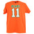 NCAA Miami Hurricanes Carson Beck #11 Orange Crew Neck Adults Tshirt Tee 