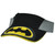 Youth Visor Batman Logo DC Comics Black Yellow Grey Kids Velcro Adjustable