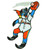 MLB Licensed Miami Marlins Billy The Marlin Baseball Mascot Patch Self Adhesive