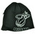 NBA Miami Heat Adidas Showing Hem Youth Knit Toque Beanie Skull Cuffless Black