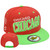 Windy City Chicago Illinois Chi Town Adjustable Snapback Flat Bill Hat Cap Lime