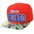 Windy City Red Town Chicago Animal Snake Skin Pleather Snapback Hat Cap Flat Bill