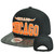 Chicago Illinois City USA Snapback Hat Cap Snake Skin Animal Faux Leather Orange