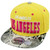 Los Angeles Animal Snake Skin Pleather Snapback Hat Cap Orange Pink California