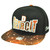 Detroit Michigan Galactic Sublimated Galaxy Flat Bill Snapback Black Hat Cap