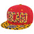 Chicago Chi Town Cheetah Spots Print Snapback Red Adjustable Flat Bill Hat Cap