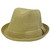 Khaki Tan Fits One Size 100% Paper Fedora Stetson Homburg Bowler Flip Bowl Hat