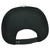 Symmetrical Graphics Design Flat Bill Blank Plain Solid Black Snapback Hat Cap