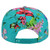 Floral Flower Design Pattern Roses Green Plain Blank Snapback Flat Bill Hat Cap