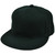 Blank Plain Solid Color Dark Green Flat Bill Visor Snapback Constructed Hat Cap