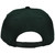 Blank Plain Solid Color Dark Green Flat Bill Visor Snapback Constructed Hat Cap