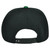 Blank Plain Solid Black Green Leaf Design Pattern Flat Bill Snapback Hat Cap