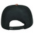 Black Plain Solid Blank Pink Square Pattern Design Flat Bill Snapback Hat Cap
