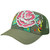 TRUCKER MESH ROSE HAT CAP FASHION NOVELTY OLIVE ADJ NEW