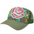 TRUCKER MESH ROSE HAT CAP FASHION NOVELTY OLIVE ADJ NEW