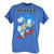 Sonic The Hedgehog Player Heather Blue Tshirt Distressed Tee Video Game