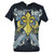 Land of the Sword Fleur De Lis Silver Foil Mens Adult Graphic Tshirt Tee