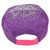 Iron Cross Rhinestone Gems Military Distressed Velcro Fashion Womens Hat Purple