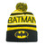 DC Comics Batman Dark Knight Superhero Word Front Beanie Knit Cuffed Pom Hat