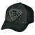DC Comics Superman Two Tone Black Grey Flex Fit Large XLarge Hat Cap Cartoon