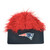 NFL New England Patriots Lure Fuzz Hair Headband Knit Beanie Fan Game Day Hair