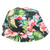 Tropical Flower Hawaiian Pattern Sun Bucket Fitted Small Medium Hat Beach Sun