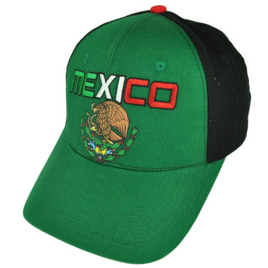 Nayarit Fuerte Y Poderoso Mexico Flag Adjustable Flat Bill Black Gorra Hat  Cap - Cap Store Online.com