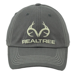 Team Realtree Gray Blank Outdoors Adjustable Curved Bill Men Adults Hat Cap