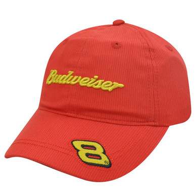 HAT CAP BUDWEISER DALE EARNHARDT JR 8 NASCAR BEER RACE RACING CHASE INDIE  RED