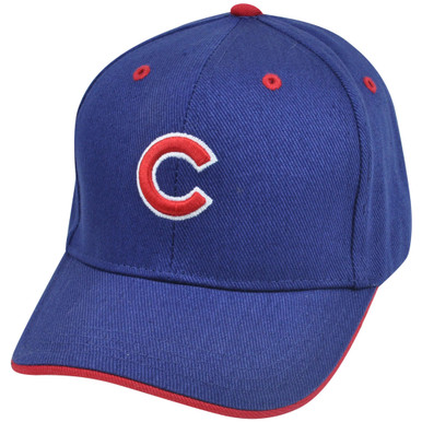 MLB Fan Favorite Chicago Cubs Men Blue Relaxed Curved Bill Adjustable Hat  Cap